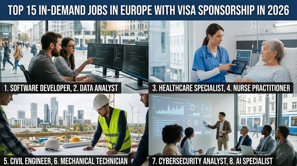 Jobs Europe Visa Sponsorship 2026
